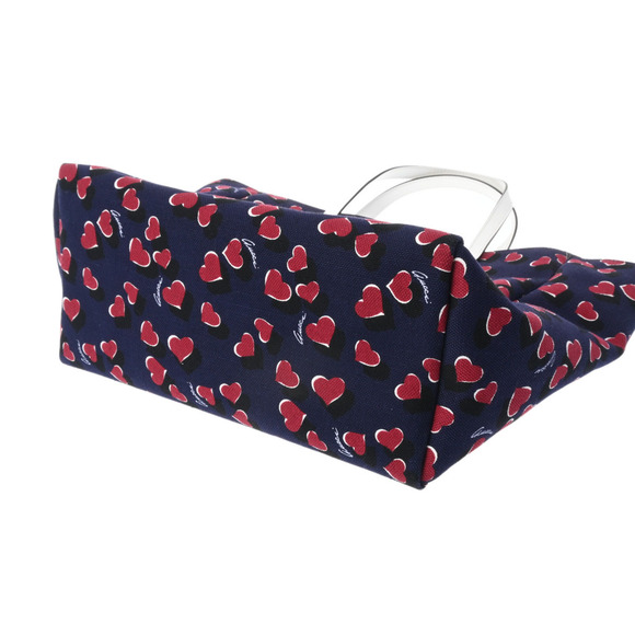 Gucci Heart Navy Blue Canvas Tote Bag - Picture 5 of 9